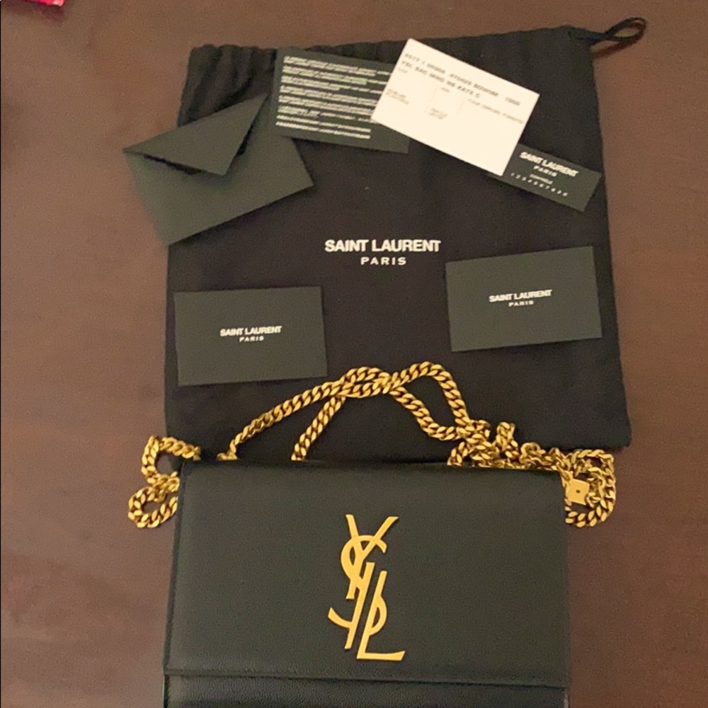 Saint Laurent Kate Small With Deconstructed Logo